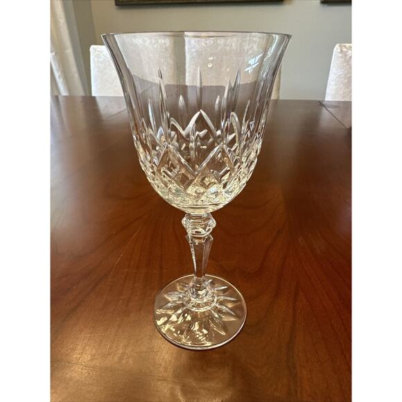 Galway Clifden Irish Etched Crystal Goblet 7” Tall Stamped Galway - Picture 1 of 16
